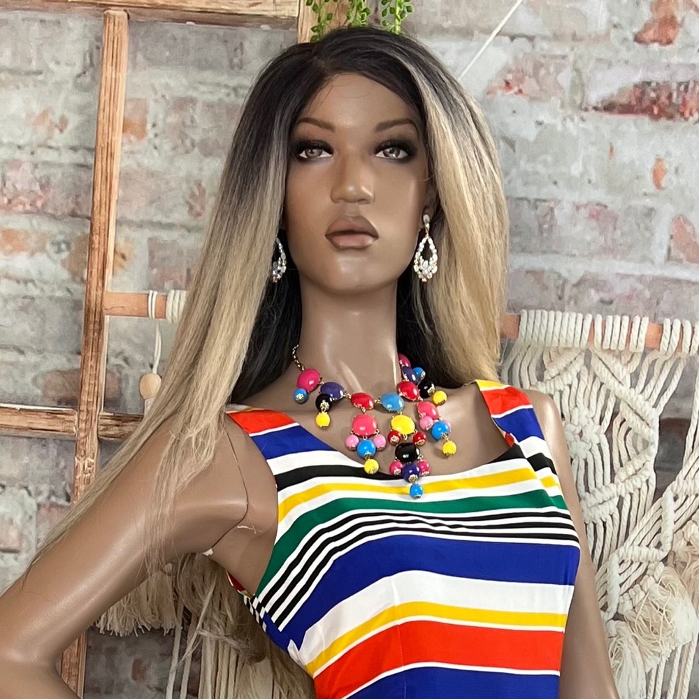 Multi Color Bead Necklace - image 8